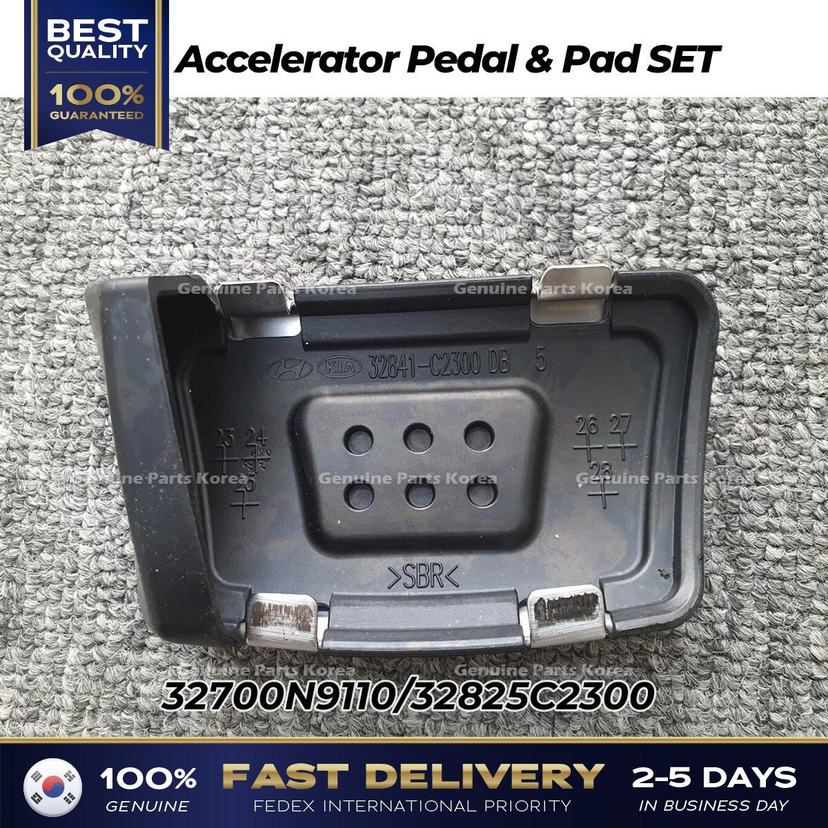 Genuine Accelerator Pedal & Pad SET 32700N9110 for Hyundai Santa Fe