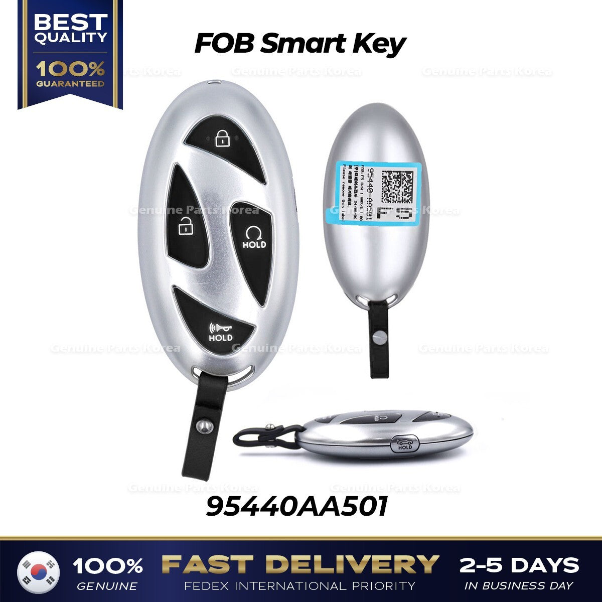 Genuine FOB Smart Key 95440AA501 for Hyundai Elantra