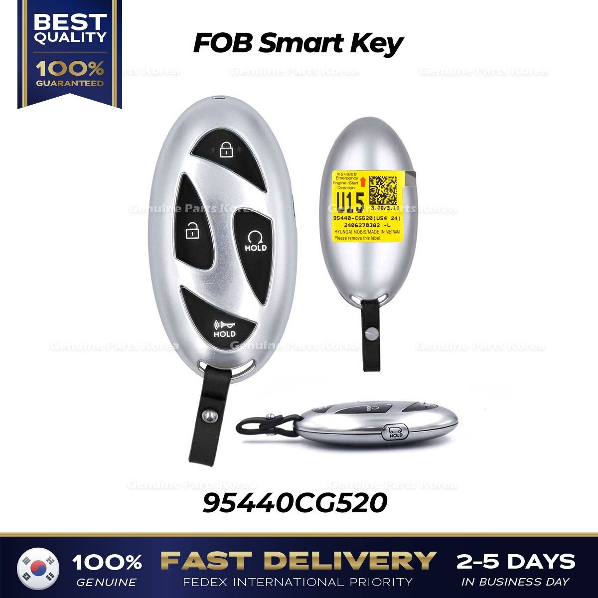 Genuine FOB Smart Key 95440CG520 for Hyundai Staria