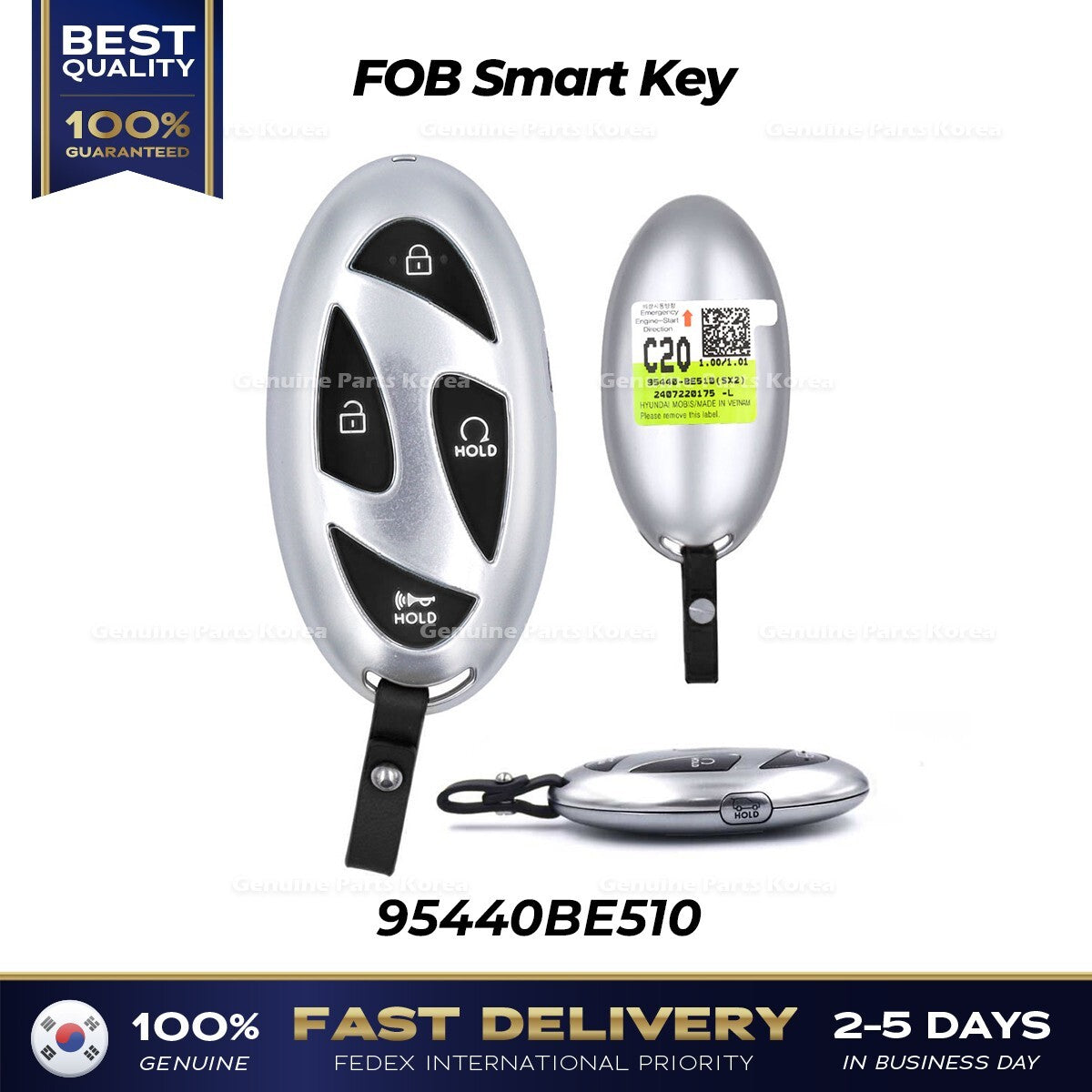 Genuine FOB Smart Key 95440BE510 for Hyundai Kona SX2