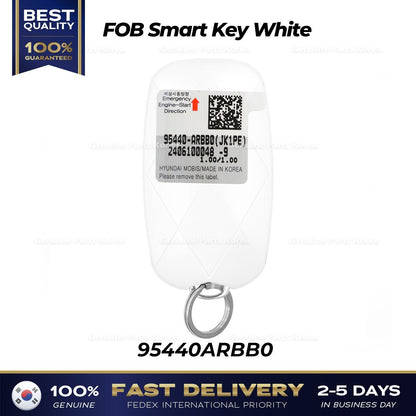 Genuine FOB Smart Key White 95440ARBB0 for Hyundai Genesis GV70