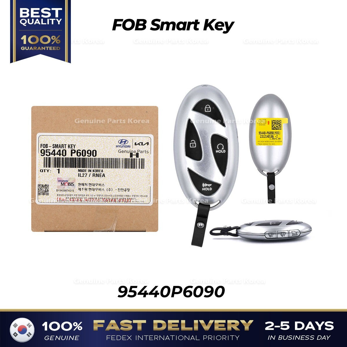 Genuine FOB Smart Key 95440P6090 for Hyundai Santa Fe MX5