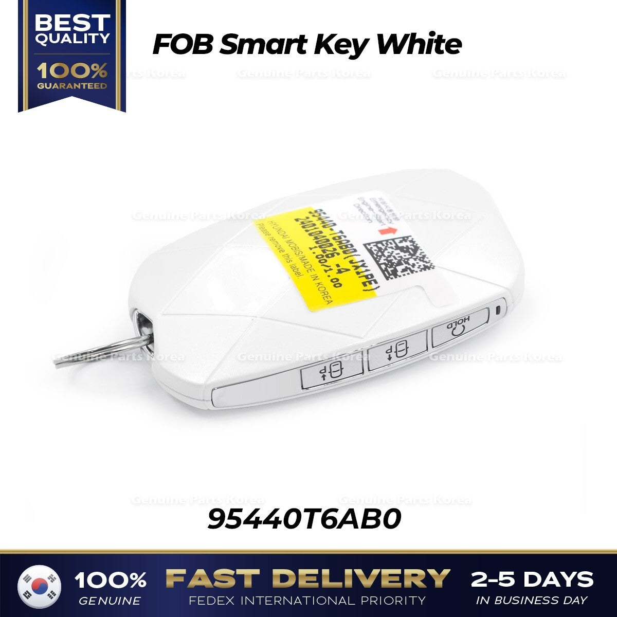 Genuine FOB Smart Key White 95440T6AB0 for Hyundai Genesis GV80