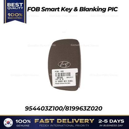 Genuine FOB Smart Key & Blanking PIC 954403Z100 for Hyundai i40