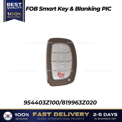 Genuine FOB Smart Key & Blanking PIC 954403Z100 for Hyundai i40