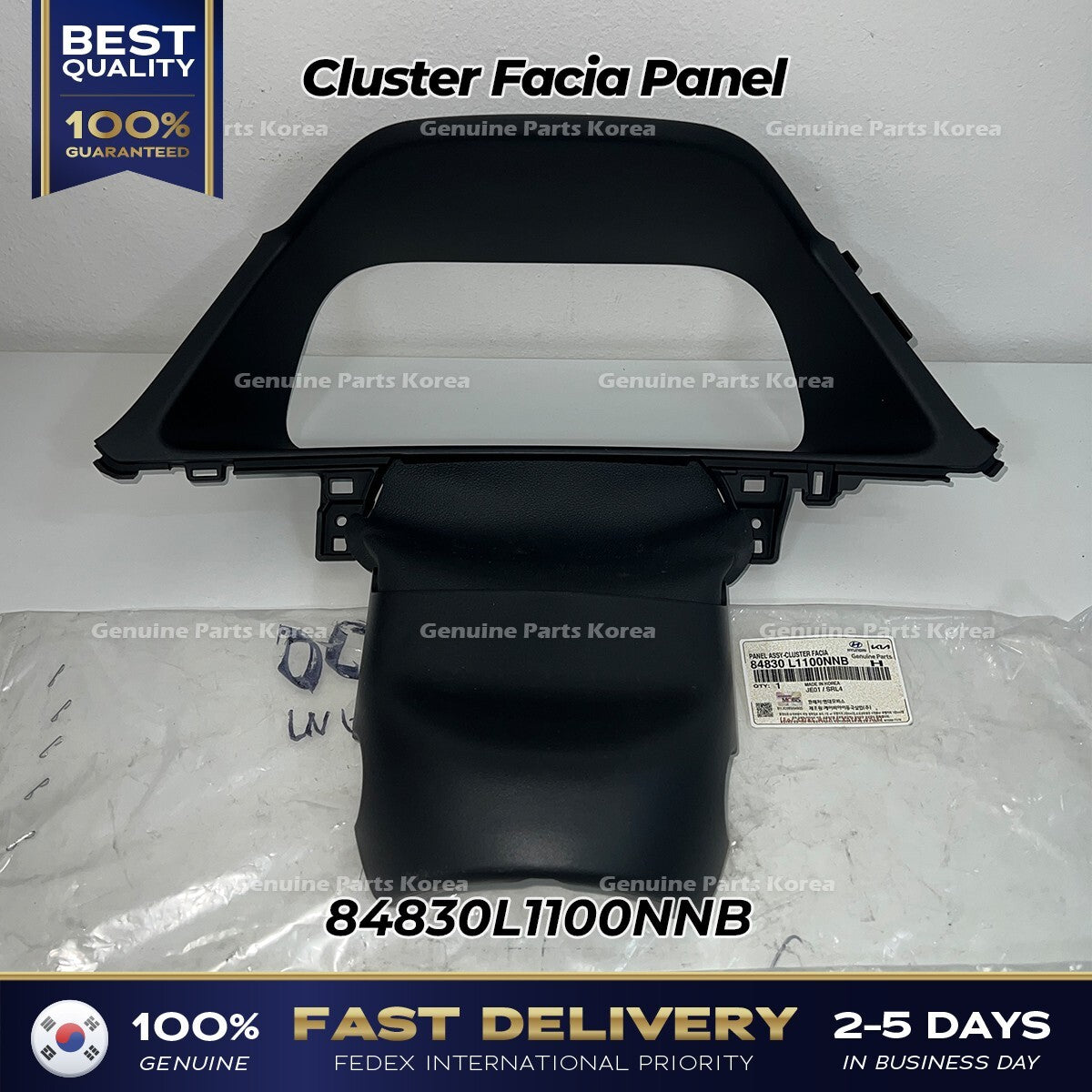 Genuine Cluster Facia Panel 84830L1100NNB for Hyundai Sonata
