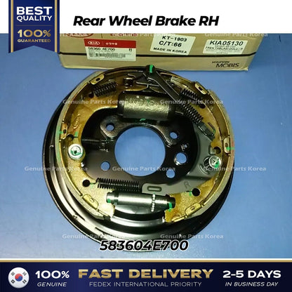 Genuine Rear Wheel Brake RH 583604E700 for Kia Bongo III
