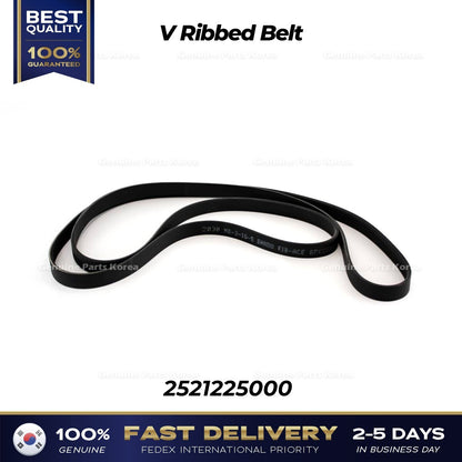 Genuine V Ribbed Belt 2521225000 for Hyundai Sonata Kia Forte