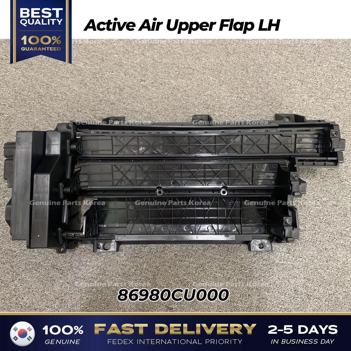 Genuine Active Air Upper Flap LH 86980CU000 for Hyundai Genesis GV60