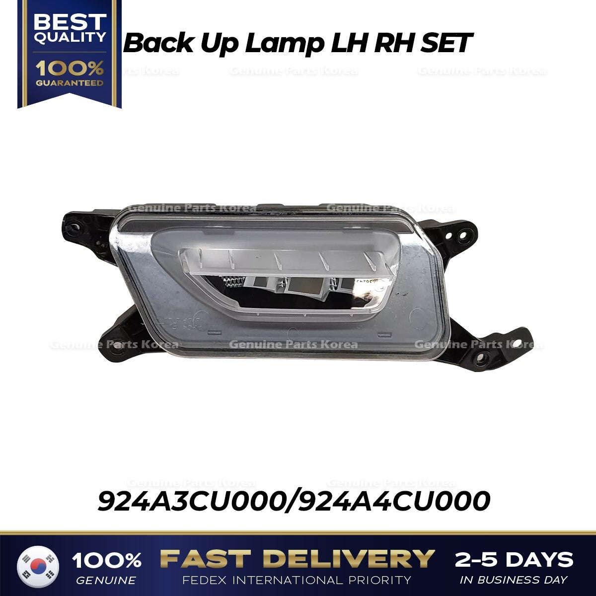 Genuine Back Up Lamp LH RH SET 924A3CU000 924A4CU000 for Hyundai Genesis GV60
