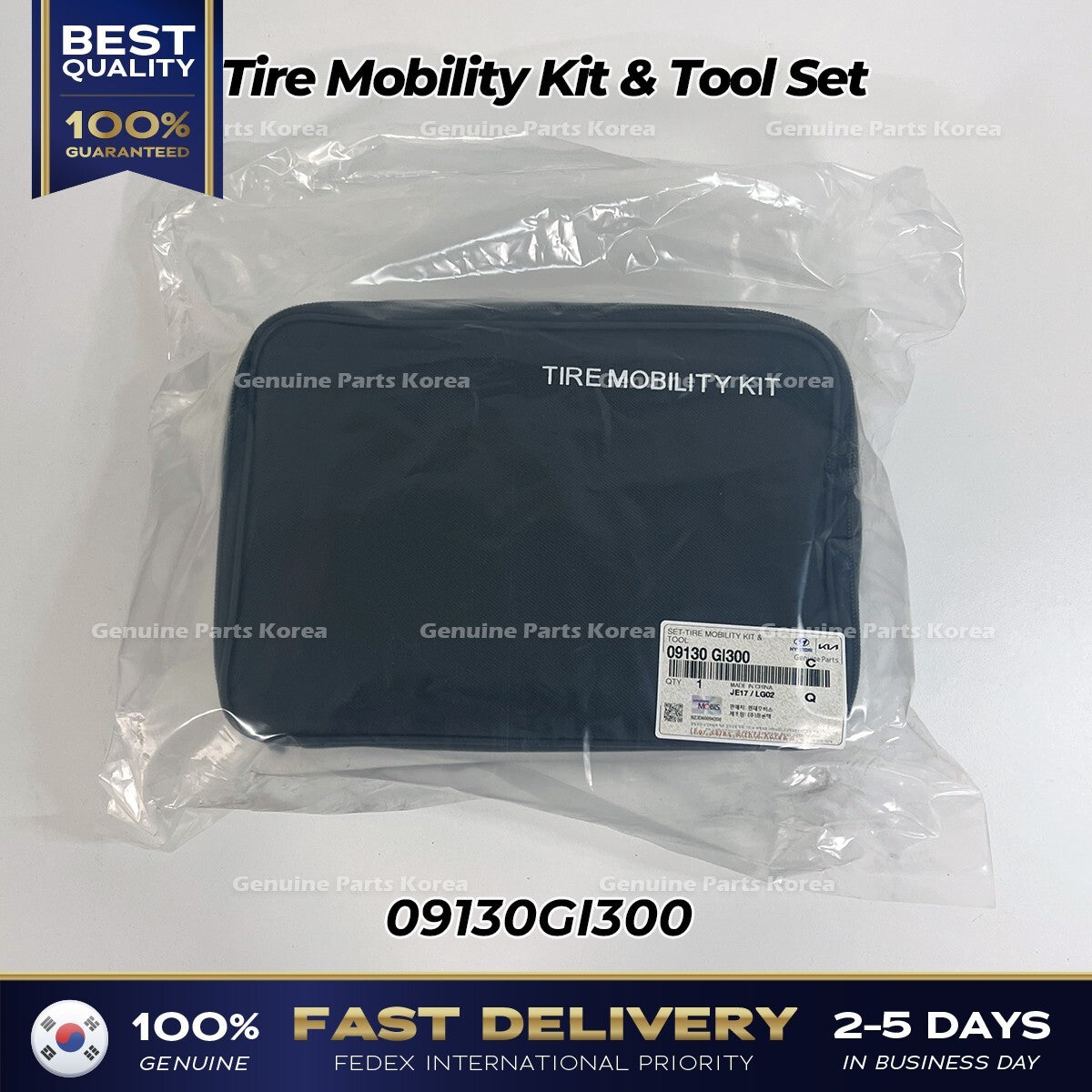 Genuine Tire Mobility Kit & Tool Set 09130GI300 for Hyundai Ioniq 5