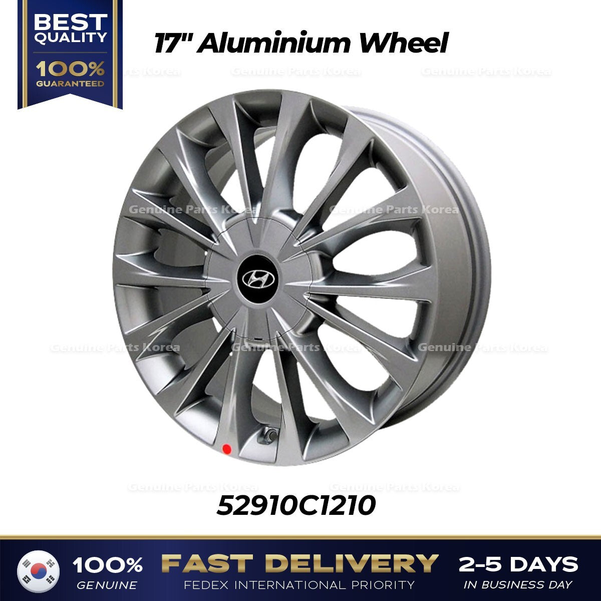 Genuine 17" Aluminium Wheel 52910C1210 for Hyundai Sonata