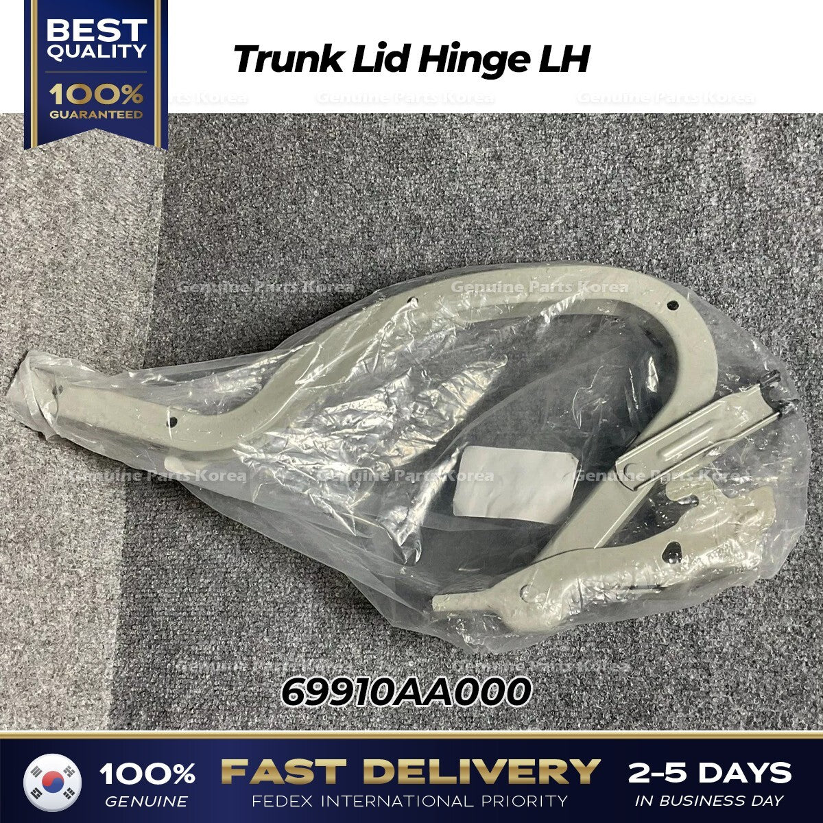 Genuine Trunk Lid Hinge LH 69910AA000 for Hyundai Elantra