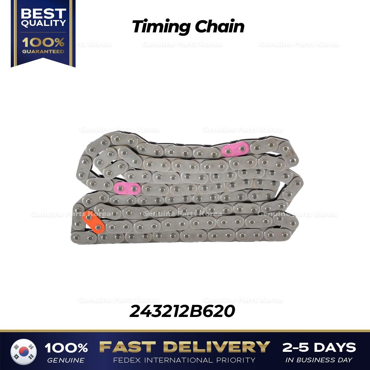 Genuine Timing Chain 243212B620 for Hyundai Accent Kona Kia Forte