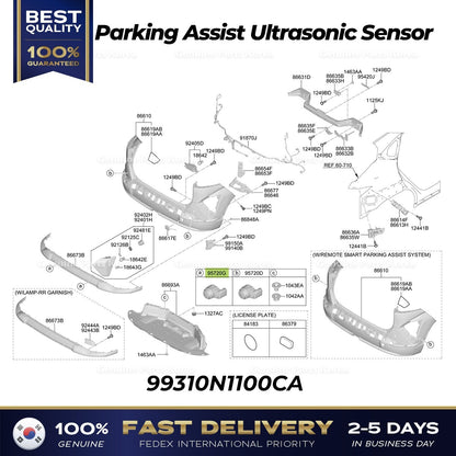 Genuine Parking Assist Ultrasonic Sensor 99310N1100CA for Hyundai Kona