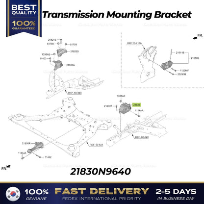 Genuine Transmission Mounting Bracket 21830N9640 for Hyundai Tucson