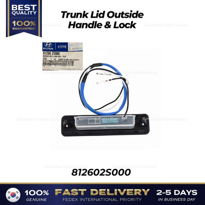 Genuine Trunk Lid Outside Handle & Lock 812602S000 for Hyundai Tucson
