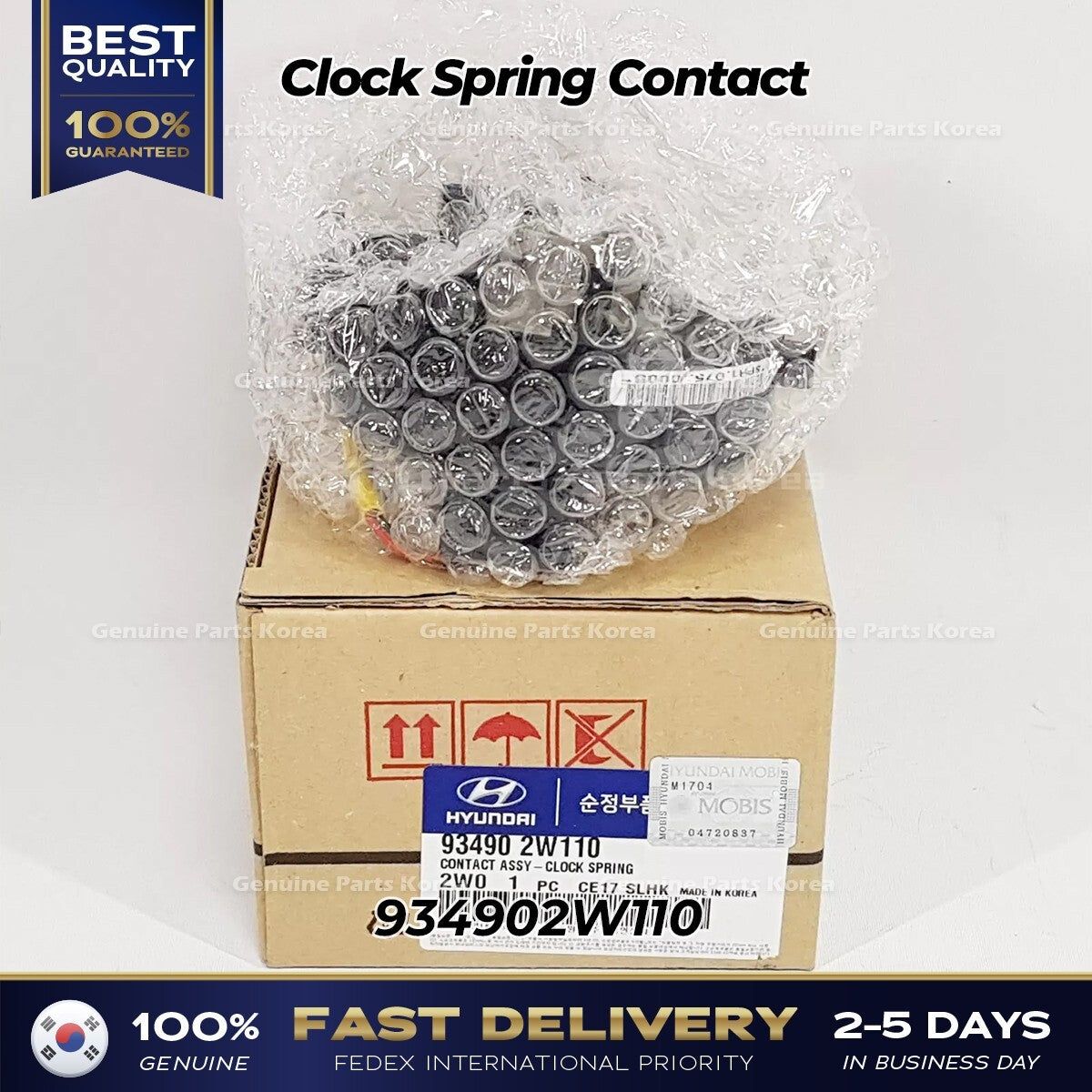 Genuine Clock Spring Contact 934902W110 for Hyundai Santa Fe