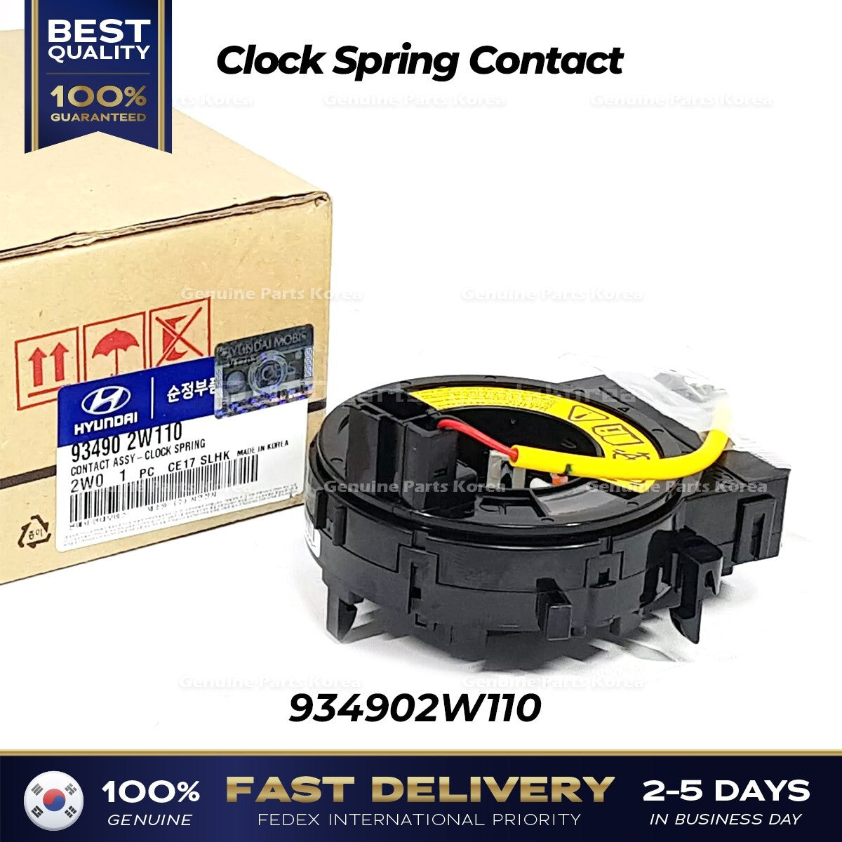 Genuine Clock Spring Contact 934902W110 for Hyundai Santa Fe