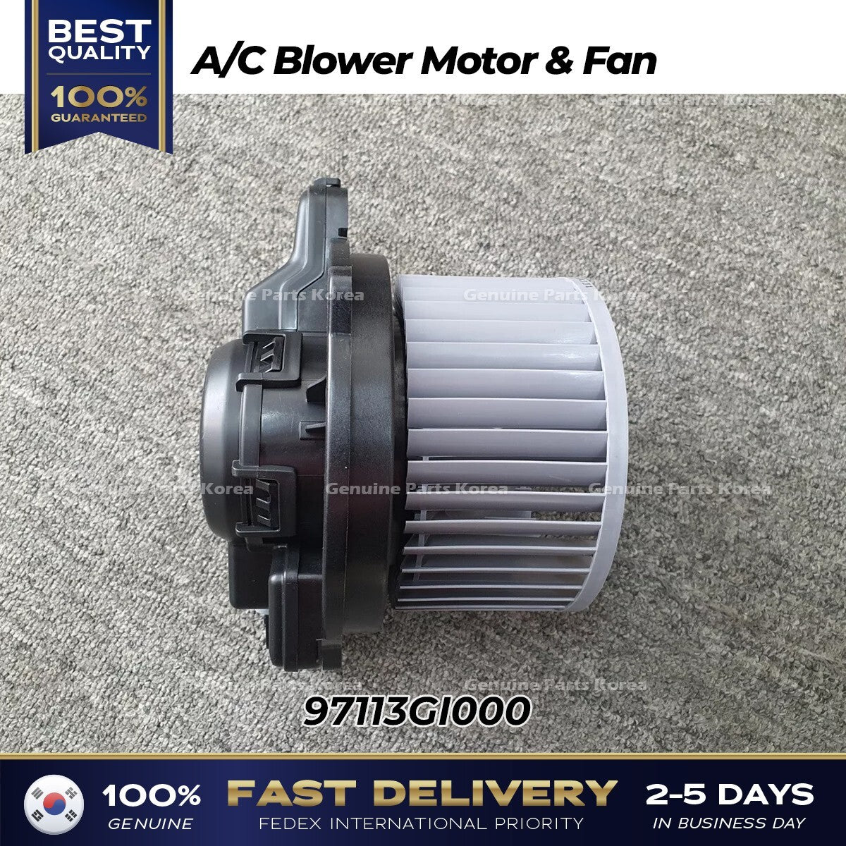 Genuine A/C Blower Motor & Fan 97113GI000 for Hyundai Genesis GV60 Electric