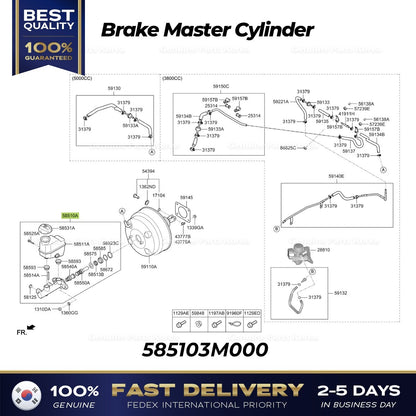 Genuine Brake Master Cylinder 585103M000 for Hyundai Equus Genesis Kia K900