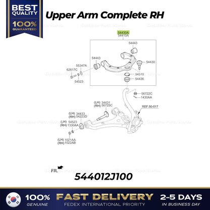 Genuine Upper Arm Complete RH 544012J100 for Kia Borrego