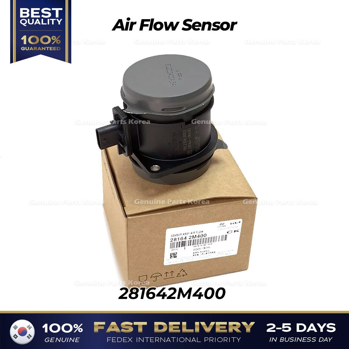 Genuine Air Flow Sensor 281642M400 for Hyundai Santa Fe Kia Sorento