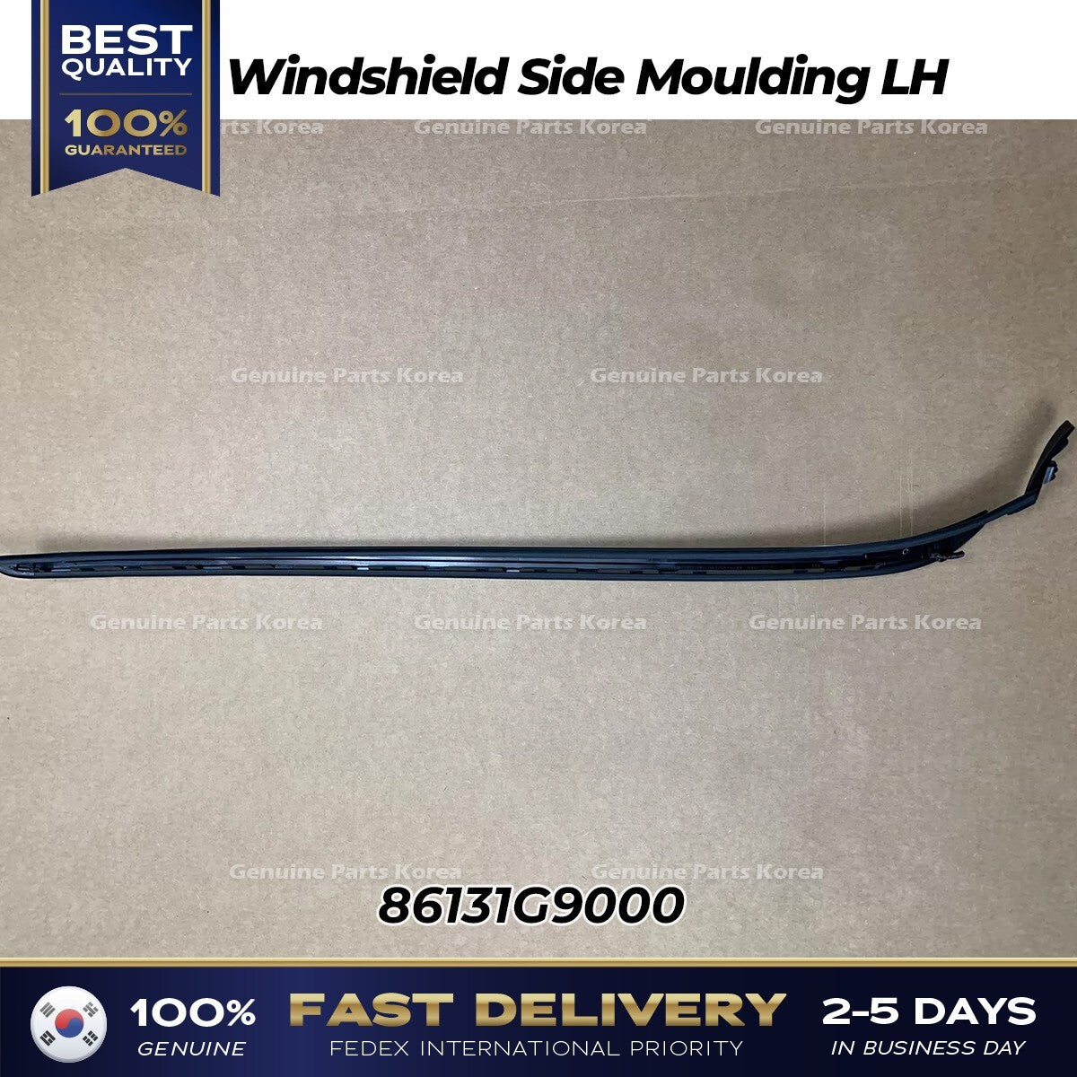 Genuine Windshield Side Moulding LH 86131G9000 for Hyundai Genesis G70
