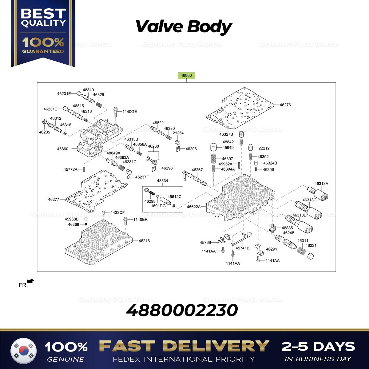 Genuine Valve Body 4880002230 for Hyundai Accent Kia Ray Picanto