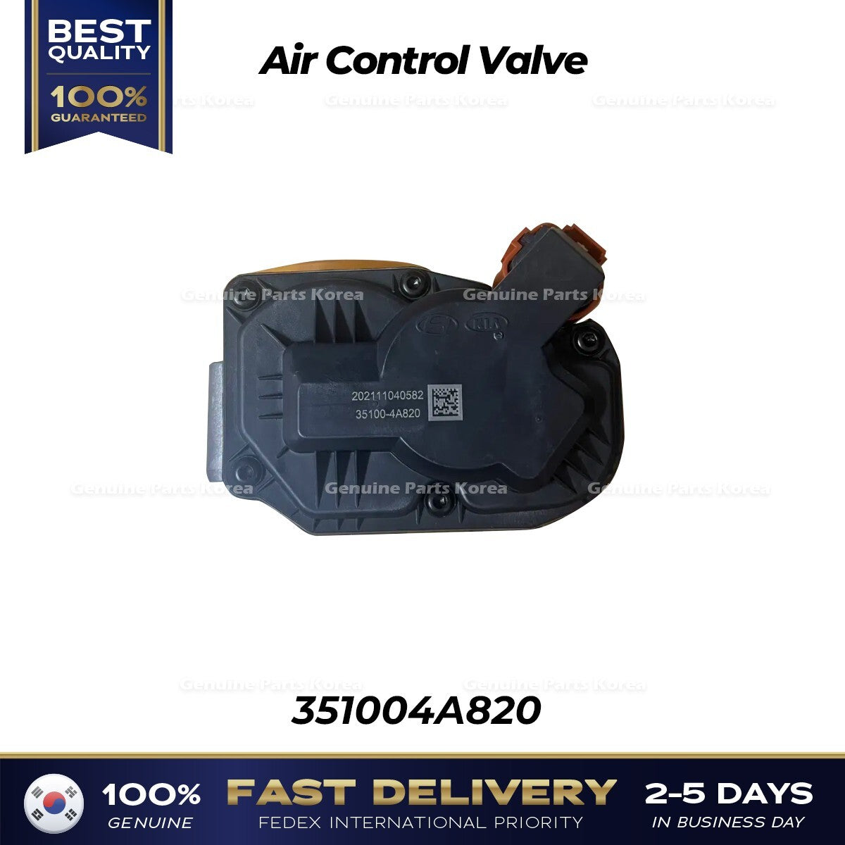 Genuine Air Control Valve 351004A820 for Hyundai H1 Grand Starex