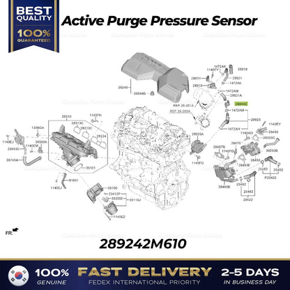 Genuine Active Purge Pressure Sensor 289242M610 for Hyundai Tucson