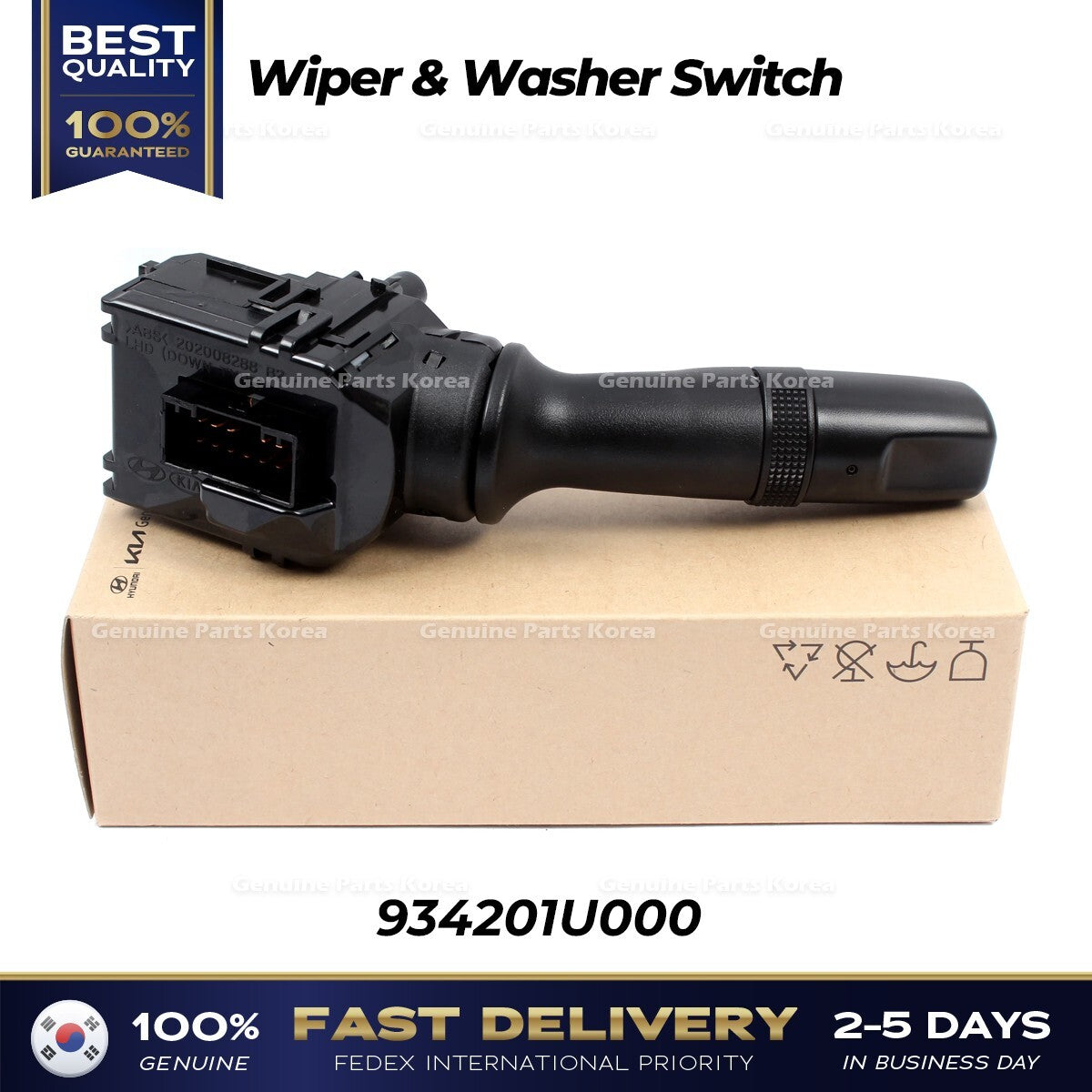Genuine Wiper & Washer Switch 934201U000 for Hyundai Elantra Kia Forte