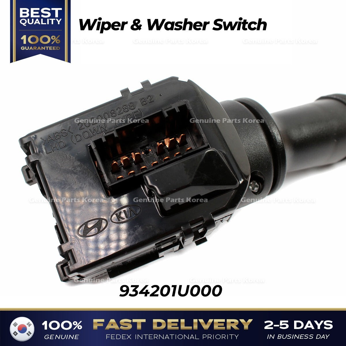 Genuine Wiper & Washer Switch 934201U000 for Hyundai Elantra Kia Forte