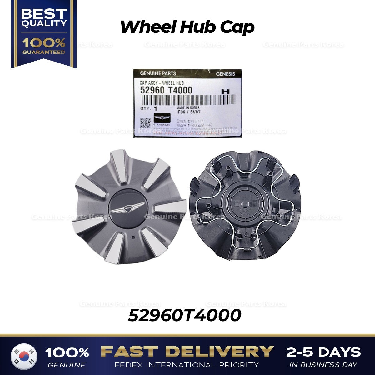Genuine Wheel Hub Cap 52960T4000 for Hyundai Genesis G90