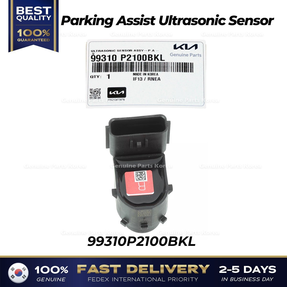 Genuine Parking Assist Ultrasonic Sensor 99310P2100BKL for Kia Sorento