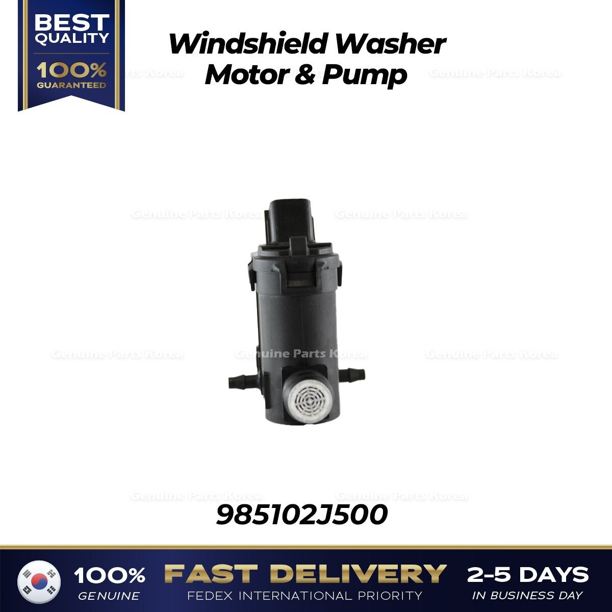 Genuine Windshield Washer Motor & Pump 985102J500 for Hyundai Kia