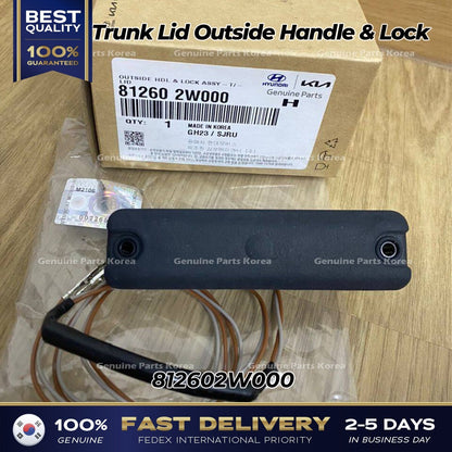Genuine Trunk Lid Outside Handle & Lock 812602W000 for Hyundai Santa Fe