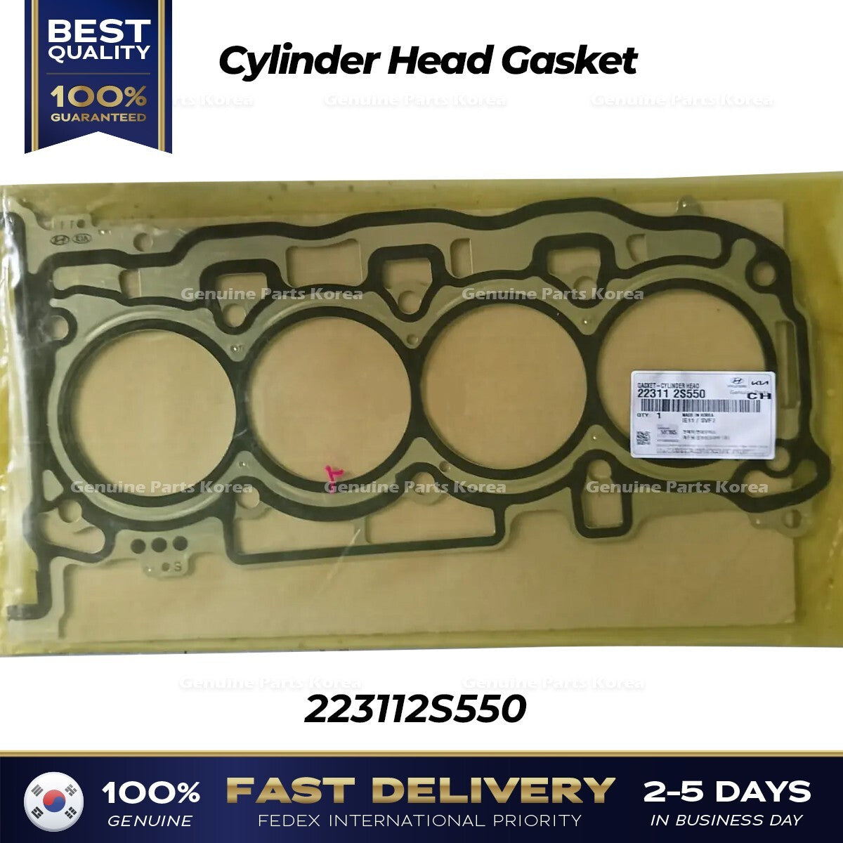 Genuine Cylinder Head Gasket 223112S550 for Hyundai Santa Cruz Kia Sorento