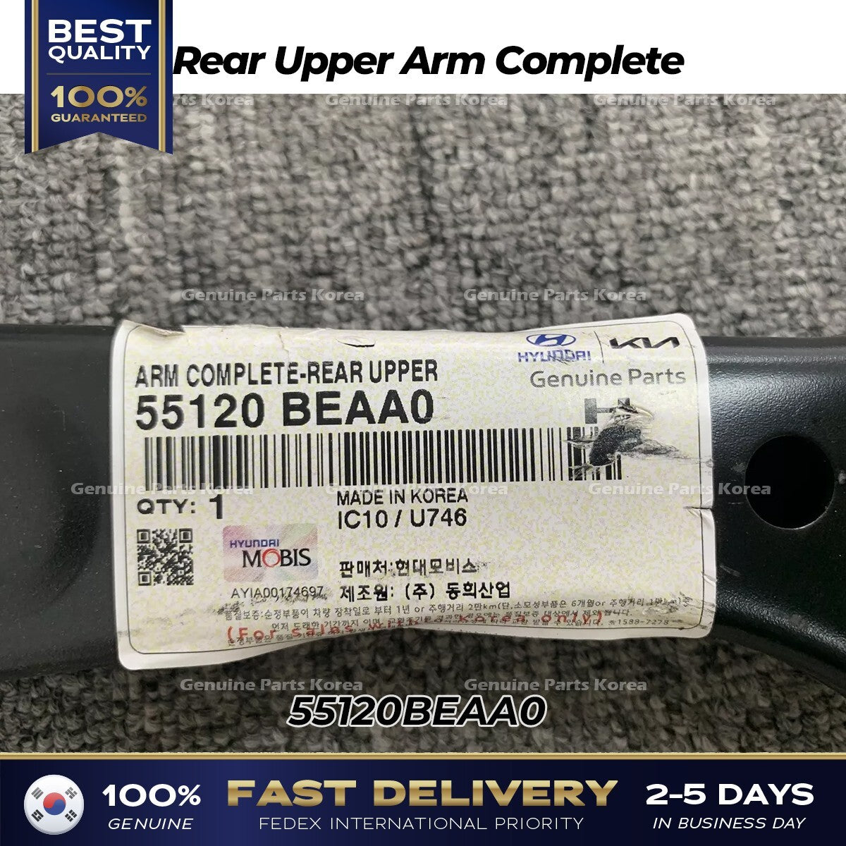 Genuine Rear Upper Arm Complete 55120BEAA0 for Hyundai Kona