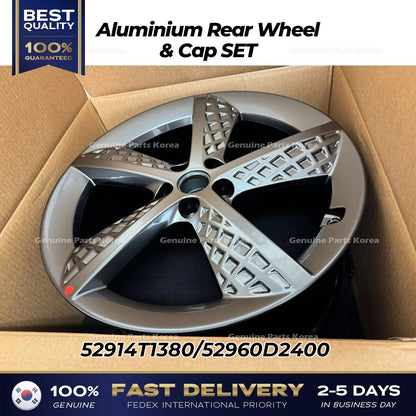 Genuine Aluminium Rear Wheel & Cap SET 52914T1380 for Genesis G80 Sport
