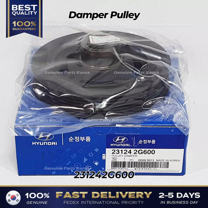 Genuine Damper Pulley 231242G600 for Hyundai Santa Fe Kia Forte