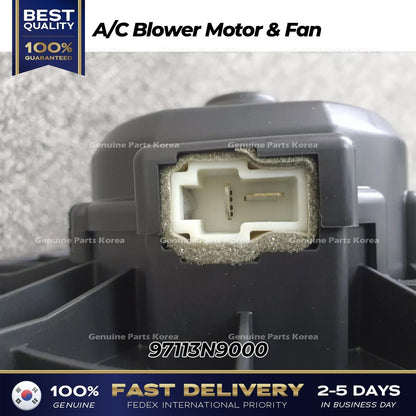 Genuine A/C Blower Motor & Fan 97113N9000 for Hyundai Tucson Kia Sportage