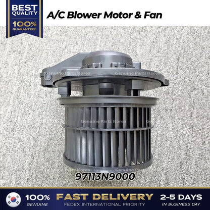 Genuine A/C Blower Motor & Fan 97113N9000 for Hyundai Tucson Kia Sportage