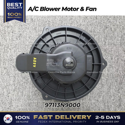 Genuine A/C Blower Motor & Fan 97113N9000 for Hyundai Tucson Kia Sportage