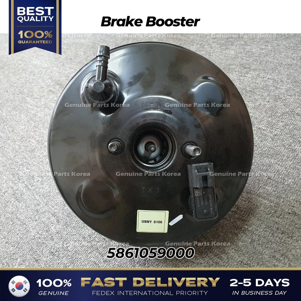 Genuine Brake Booster 5861059000 for Hyundai H350 Solati