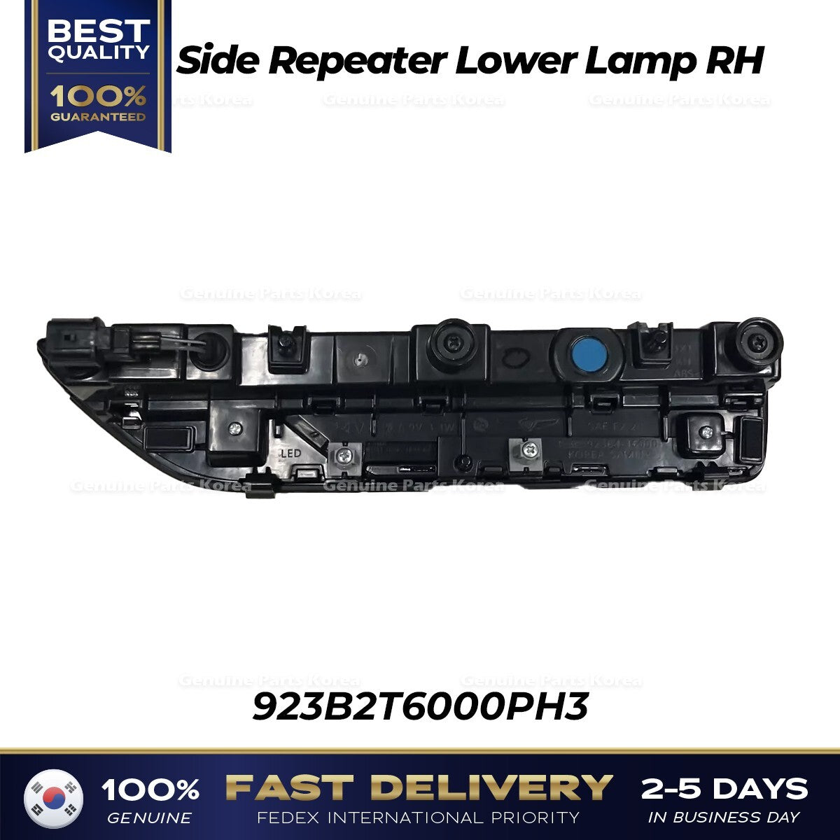 Genuine Side Repeater Lower Lamp RH 923B2T6000PH3 for Hyundai Genesis GV80
