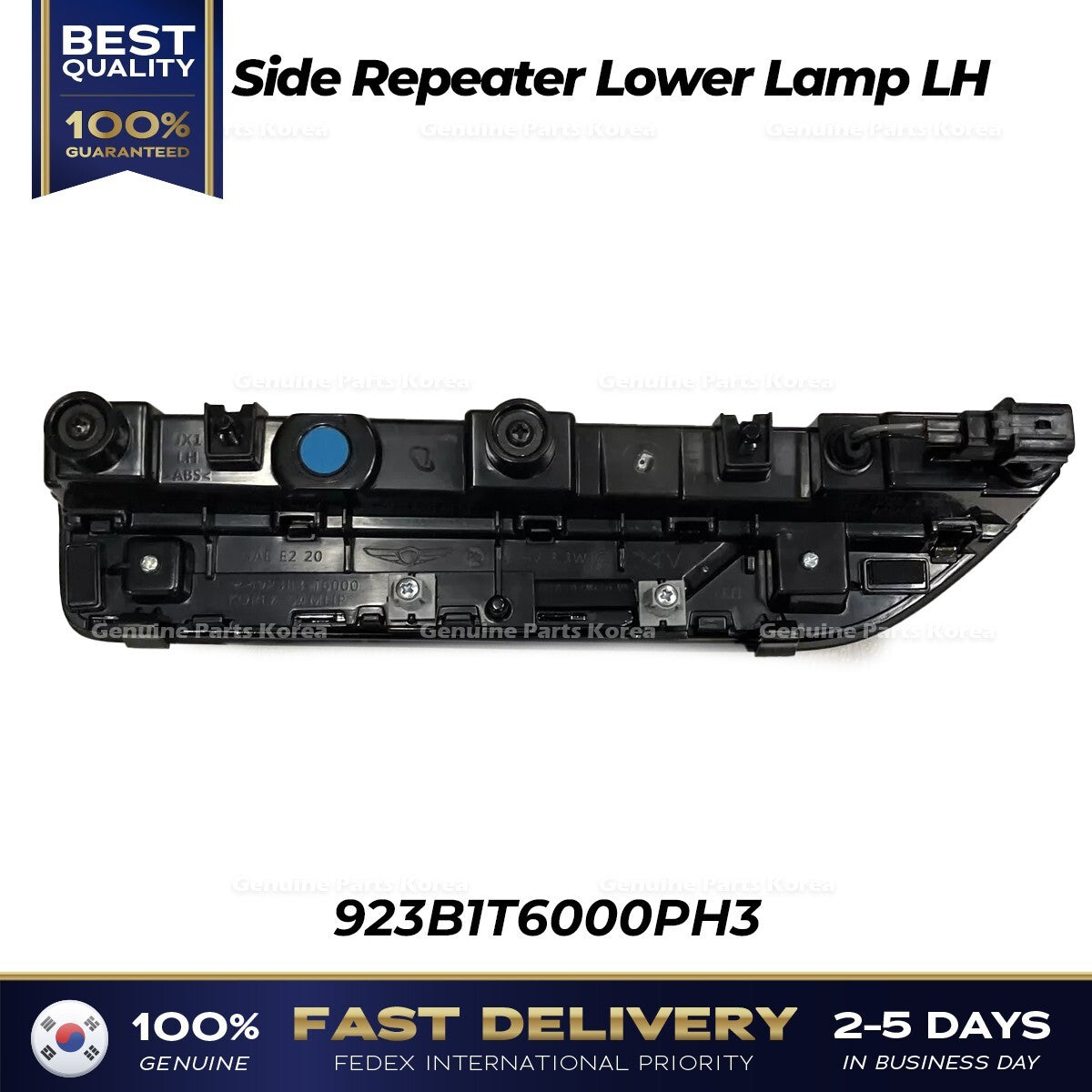 Genuine Side Repeater Lower Lamp LH 923B1T6000PH3 for Hyundai Genesis GV80