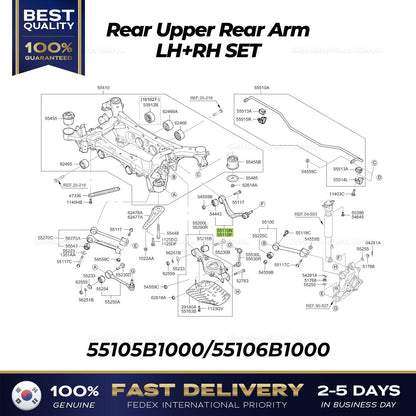 Genuine Rear Upper Rear Arm LH RH SET for Hyundai Genesis