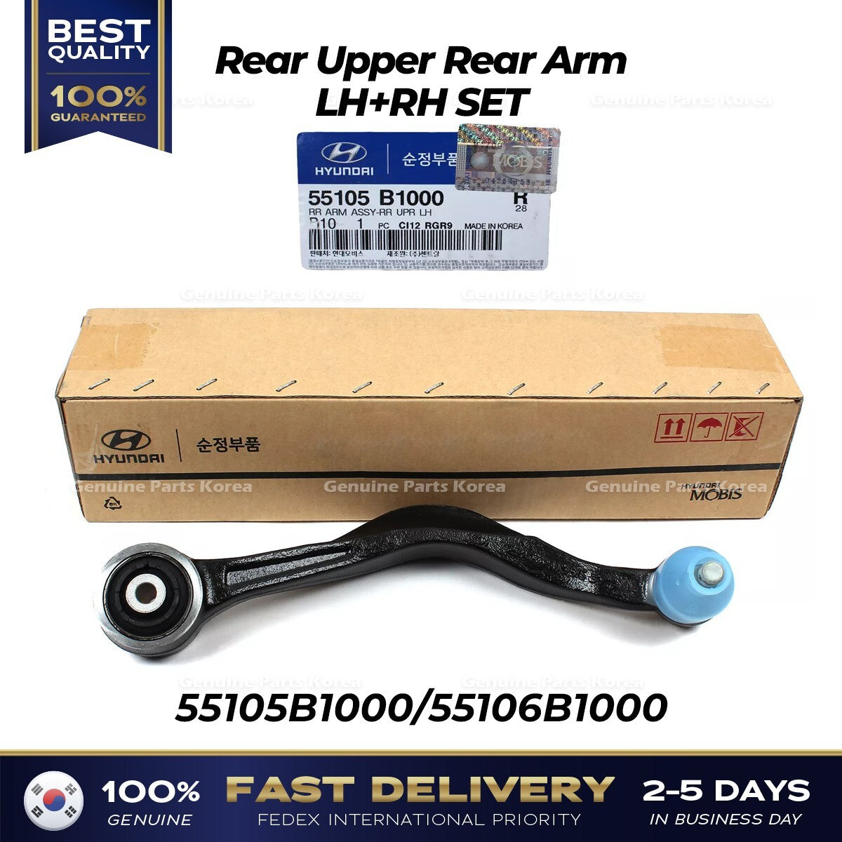 Genuine Rear Upper Rear Arm LH RH SET for Hyundai Genesis