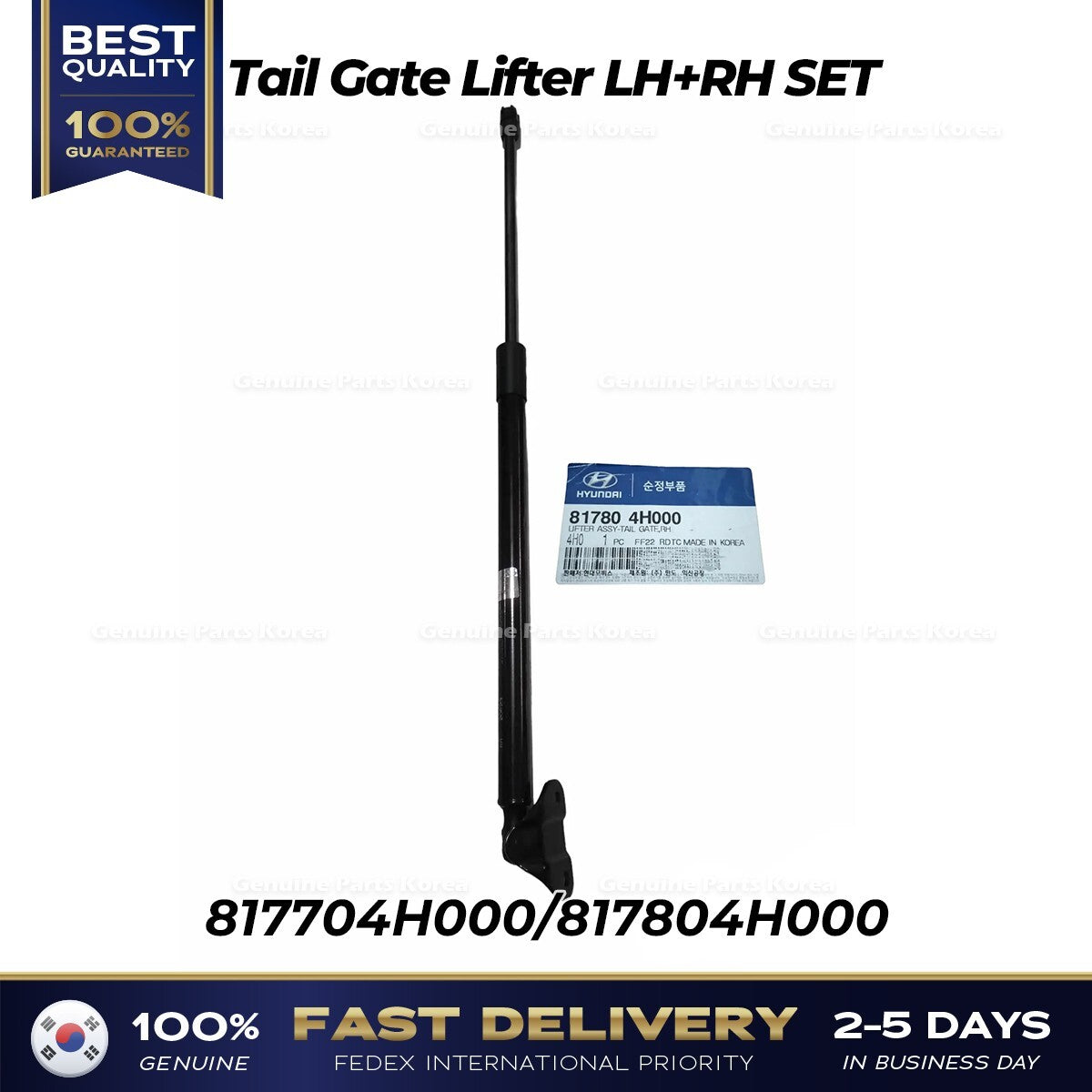 Genuine Tail Gate Lifter LH RH SET 817704H000 817804H000 for Hyundai H1